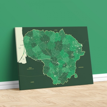 Lietuvos žemėlapis Nr.15 Žaliasis smaragdas