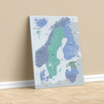 Skandinavijos žemėlapis Nr.11 Mėlynasis opalas
