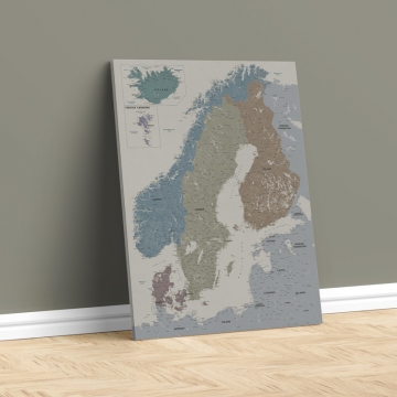 Skandinavijos žemėlapis Nr.4 Rusvasis jaspis