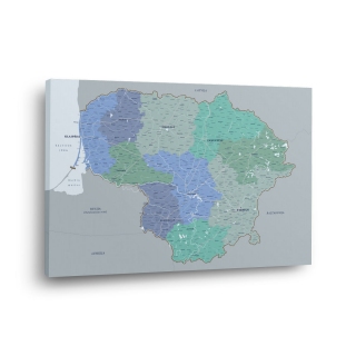 Lietuvos žemėlapis Nr.9 Mėlynasis opalas