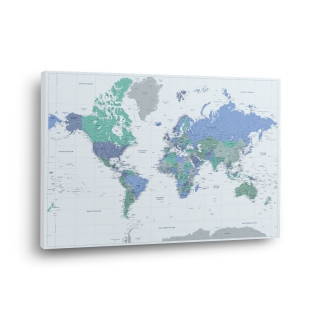 Pasaulio žemėlapis Nr.11 Mėlynas opalas