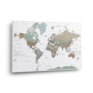 Pasaulio žemėlapis Nr.7 Dūminis kvarcas