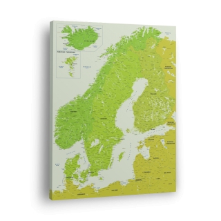 Skandinavijos žemėlapis Nr.6 Geltonasis titanitas