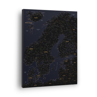   Skandinavijos žemėlapis Nr.8 Juoda anglis ir auksas