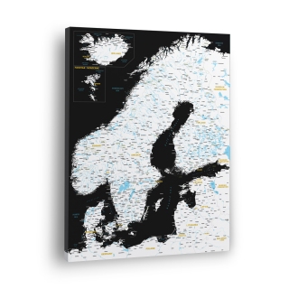 Skandinavijos žemėlapis Nr.9 Juodas obsidianas